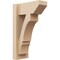Ekena Millwork 6-in W x 12-in D x 20-in H Balboa Slat Rough Cedar Woodgrain TimberThane Outlooker, Primed Tan OUTUR060X12X20BOA24RCPR - alternate 1